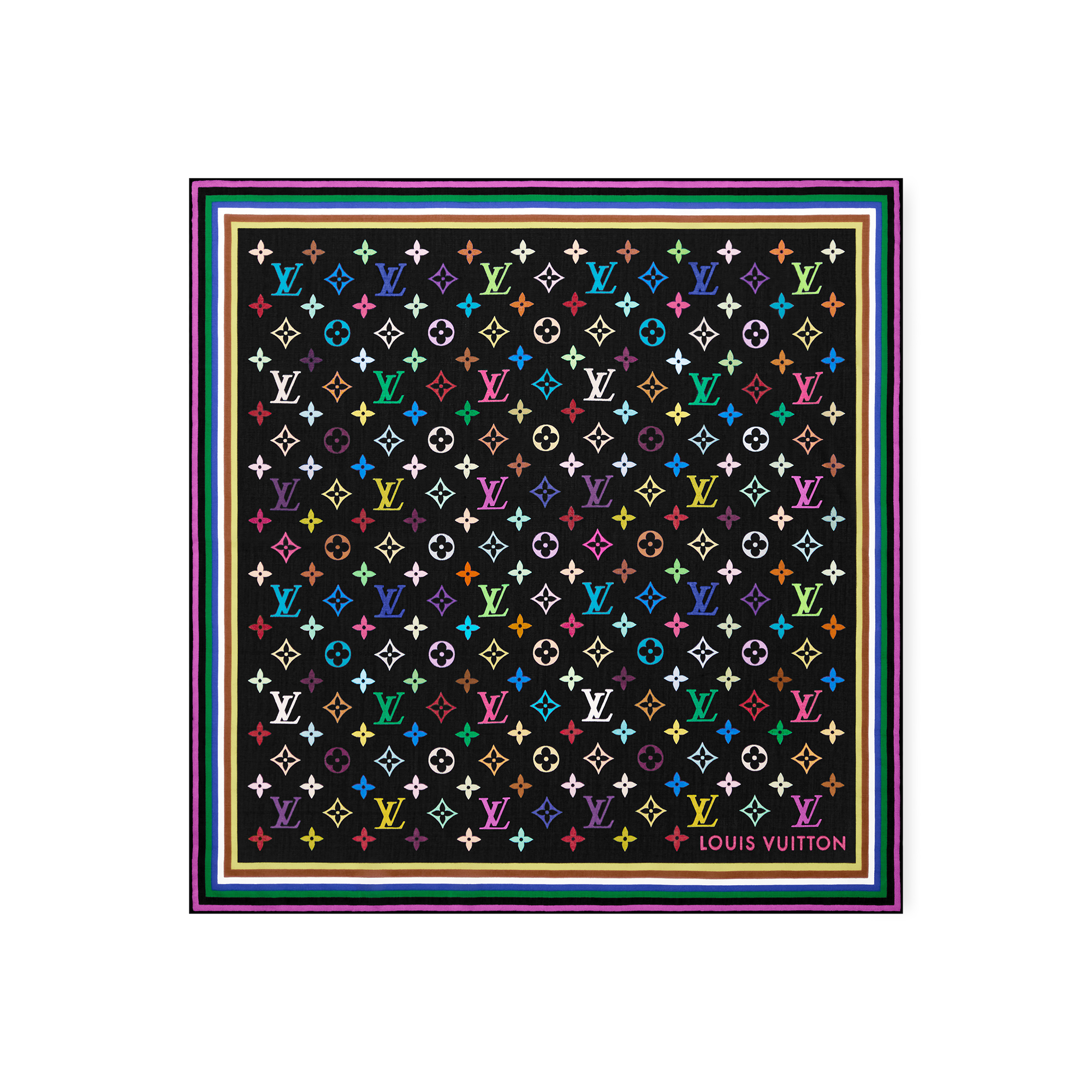 LV x TM Carré 55 cm com Monogram Colorido S00 - Acessórios | LOUIS